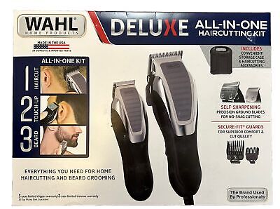 Wahl Deluxe Kit Haircutting Hair Clipper Full Size Trimmer Wahl Deluxe Kit Haircutting Hair Clipper Full Size Trimmer