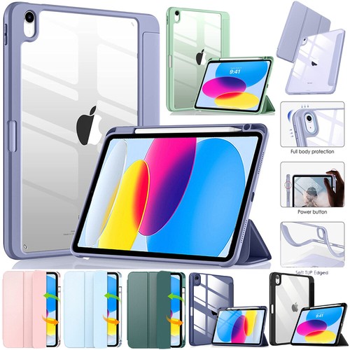 Smart Case Abdeckung mit Stifthalter für Apple iPad 5 6 7 8 9 10th Air 4/5 Pro 11"  - Bild 1 von 45