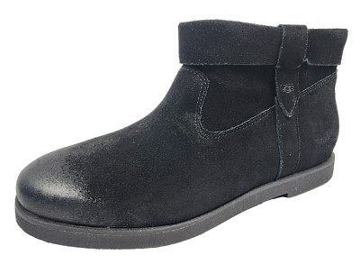 UGG Boots Josefene Cuff Women's Suede Ankle Zip in Black Size 11 NEW