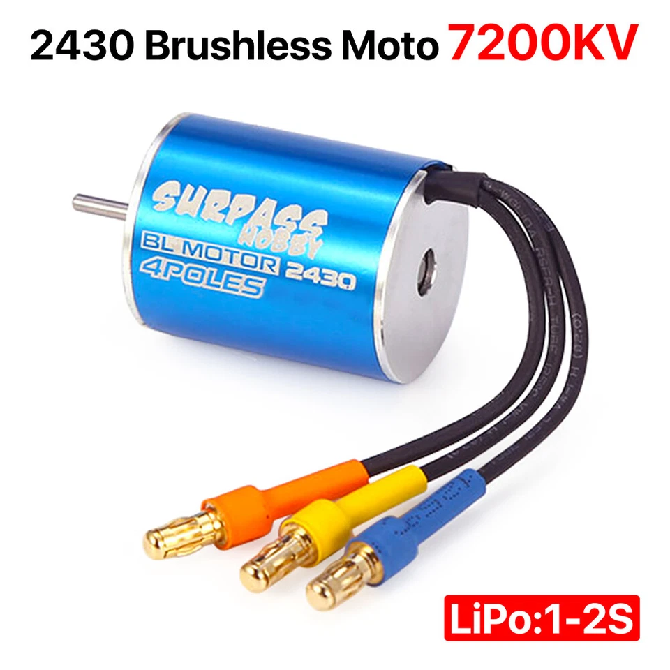2430 Brushless 8200KV 7200KV 5800KV Motor for 1/18 1/16 HSP Traxxas RC Cars - Image 3 of 4
