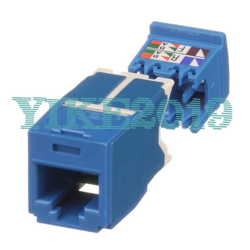 50 Stück für Panduit 6A ungeschirmt 10G Netzwerk Super Kategorie 6 Modul CJ6X88TGBU - Bild 4 von 4