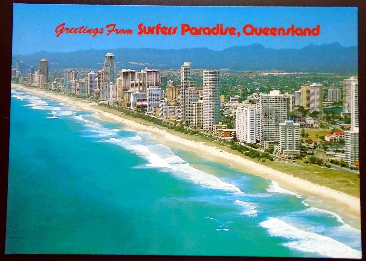1980s Greetings from Surfer s Paradise Queensland Gold Coast