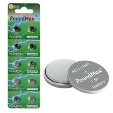 AG3 LR41 Batteries 1.5v Alkaline Button Cell Battery - 10 Count Single