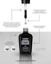 Rubber Clear Organic nails Nails 15 ml