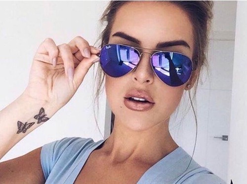 Ray-Ban RayBan RB3025 Damen Pilotenbrille verspiegelte Flash-Gläser 58 mm 🇺🇸 - Bild 2 von 10