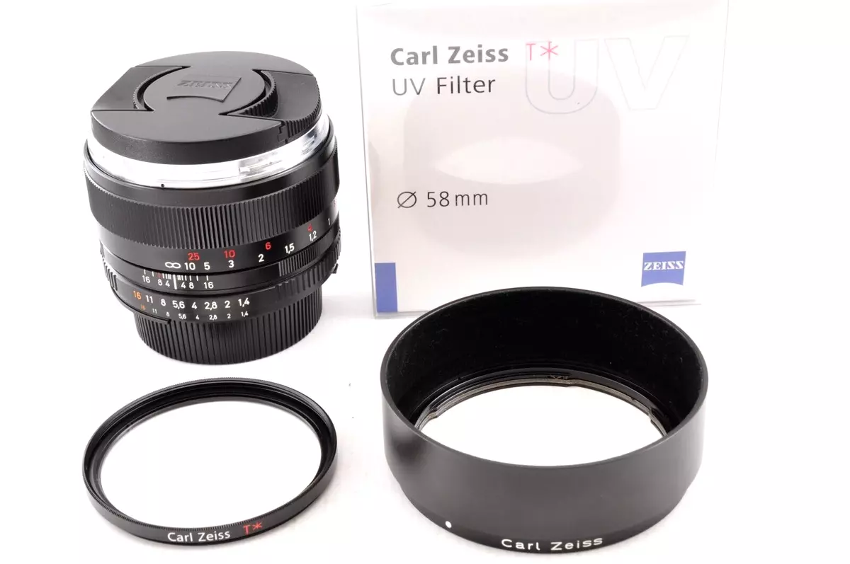 Carl Zeiss Planar T 50mm F1.4 ZF.2 MF Lens for Nikon F from Japan Near Mint