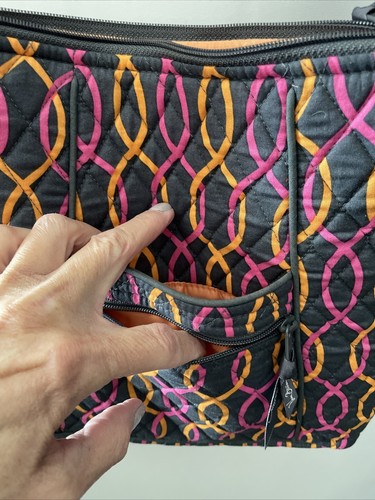Bolso Bandolera Vera Bradley Gris Rosa - Imagen 8 de 10