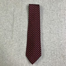 Brooks Brothers Makers Tie Silk Blue Red Geometric Print Made In USA Mens