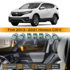 12 x Ultra White LED Lights Interior Package Kit For 2013 - 2022 Honda CRV CR-V