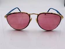 Vintage Anthony Martin Somerset Brown Gold Green Oval Sunglasses FRAMES ONLY