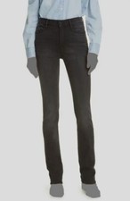 236 Frame Women's Black Cotton Le Mini Boot Cut Jean Pants Size 25