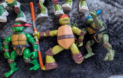 TMNT Teenage Mutant Ninja Turtles Action figure lot of 12 - Picture 3 of 5