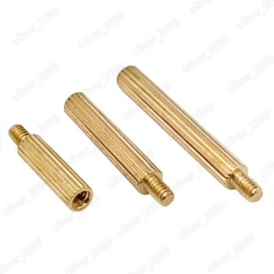 M2 Male-Female Brass Knurled Pillar Round Standoff Support Spacer Pillar
