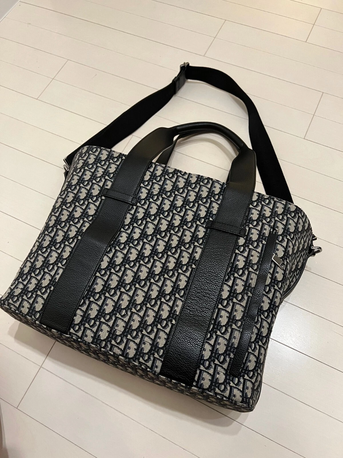 DIOR Sac fourre tout oblique jacquard 2 voies avec bandoulière du Japon Occasion