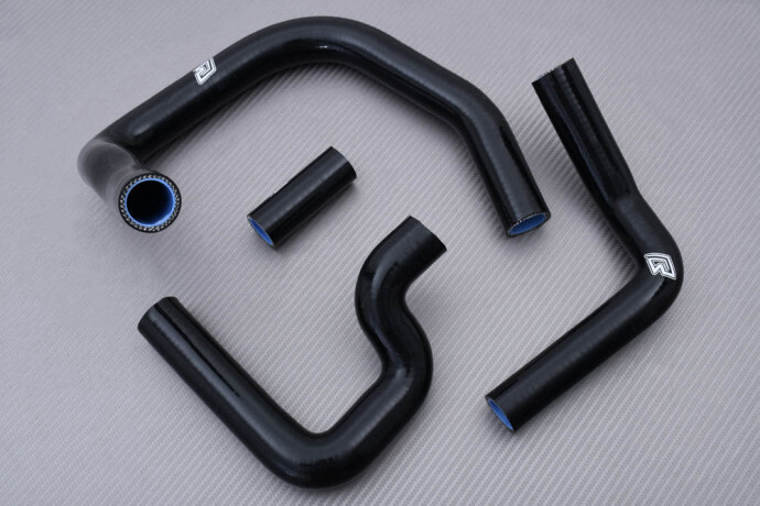 Kit durites de radiateur eau noir silicone circuit refroidissement Kawasaki ZX10R 04-05