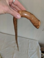 Gorgeous Antique Spalted Maple Bentwood Walking Stick Cane