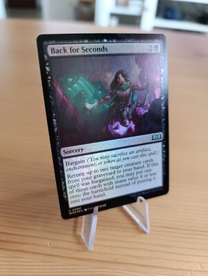 MTG Magic The Gathering Back For Seconds FOIL Wilds Of Eldraine WOE U 0080