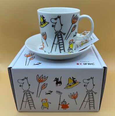 Arabia ABC Collection Mumin Tasse & Untertasse, Neu & Originalverpackt