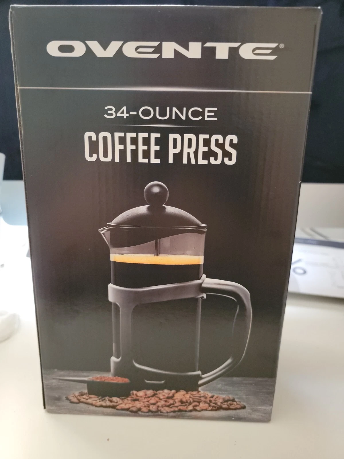 Ovente Coffe Press Black FPT34B