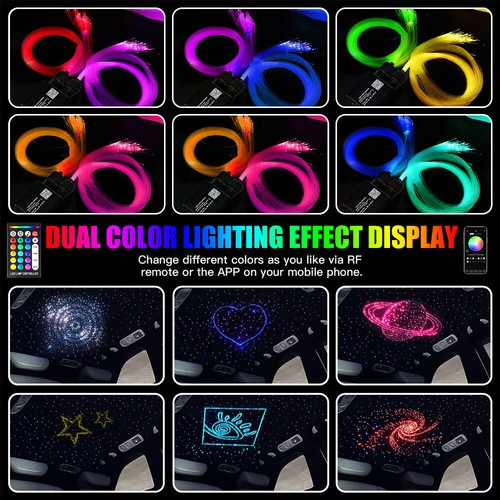 32W 1000PCS HOME CAR HEADLINER STAR LIGHT KIT ROOF CEILING LIGHTS FIBER OPTIC 2M - Picture 12 of 18
