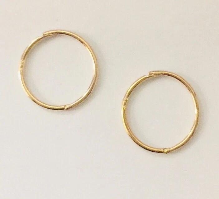 9ct gold hinged sleeper earrings deals