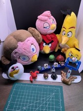 Angry Birds Red Bird Plush Yellow Bird Princess Leia Stuffed Animal Lot Of 20