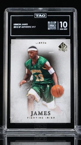 2012/13 SP Authentic #17 Lebron James TAG 10 Gem Mint