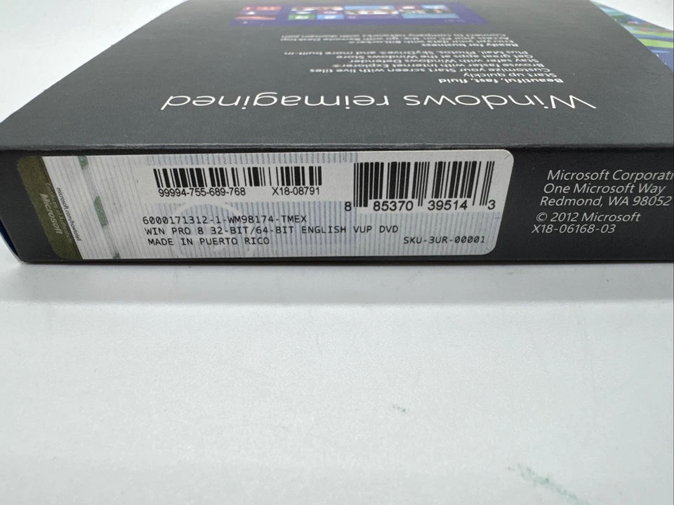 Microsoft Windows 8 Professional Full/Upgrade 32Bit & 64Bit DVD MS WIN PRO - Image 2 of 2