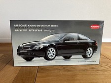 Kyosho 1/18 BMW 645Ci Coupe Black Diecast Model Unopened