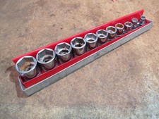 Vintage Snap On 211fs-t 38 Drive Socket Set 14-78 With Kra232b Tray
