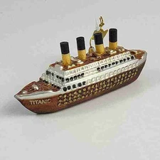 Kurt Adler 5" Titanic Glass Christmas Ornament