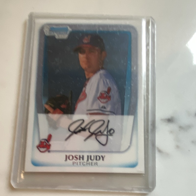 Topps 2011 Bowman Chrome BCP213 Josh Judy Cleveland Indians Autographed