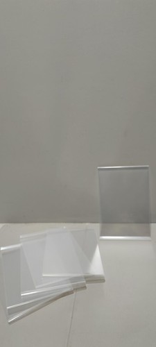 6 Stk. Aufsteller A5 T-Förmiger Desktop Display Stand Werbeaufsteller Glasklar