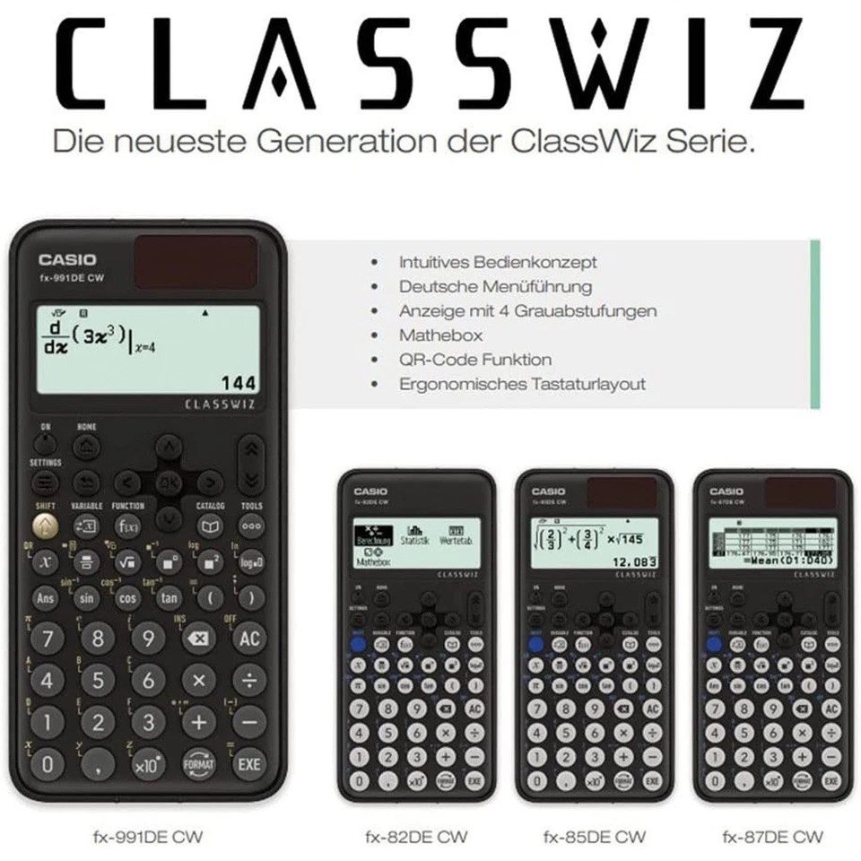CASIO FX-991DECW ClassWiz technisch wissenschaftlicher Taschenrechner - Bild 3 von 4