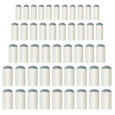 ABOAT 50 Pieces 4 Sizes Pool Cue Tips Slip-On Billiard Cue Tips Replacement, 9