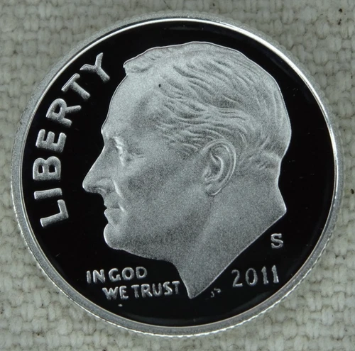 2011-S Silver Roosevelt Dime Proof 90% Silver US Mint 10C Coin Free Shipping