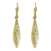 Fascination By Ellen K. OhrhäNger Aus 585/- Gelbgold Glanz Mattiert Diamantiert