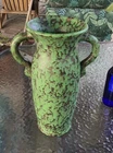 Circa 1920s Weller Coppertone Arts And Crafts Tall Vase Near Mint