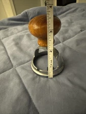 Ravioli Pasta Pastry Cutter Sealer Crimper Wood Handle / Italy, 2.5" diameter