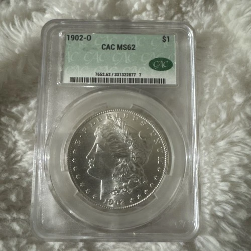 1902-O $1 Morgan Silver Dollar CAC MS62
