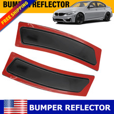 2X Smoked Front Bumper Reflectors for BMW F83 M4 Convertible Driver & Passenger