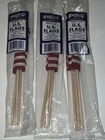 Betsy Flags American Polycotton Stick Flag, 4" x 6" 12 Count - NEW 12 Flags