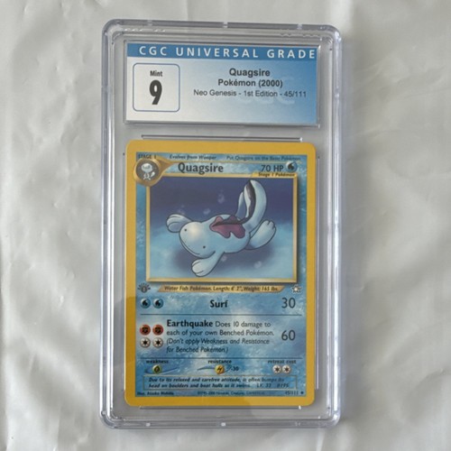 Quagsire (1st Edition) graded CGC 9 for sale on eBay