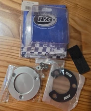 R&G Racing Silver Black Kickstand Shoe PKS0116SI 2018-21 Husqvarner vitpilen 401