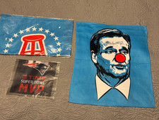 Barstool Sports NFL Roger Goodell Clown Nose Towel w/ Tom Brady SB Mini Banner