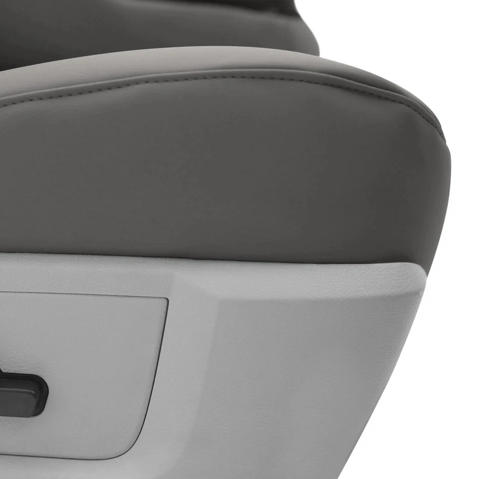 For Lexus LX570 08-11 Premium Leatherette 1st Row Medium Gray Custom Seat Covers - Image 3 of 4