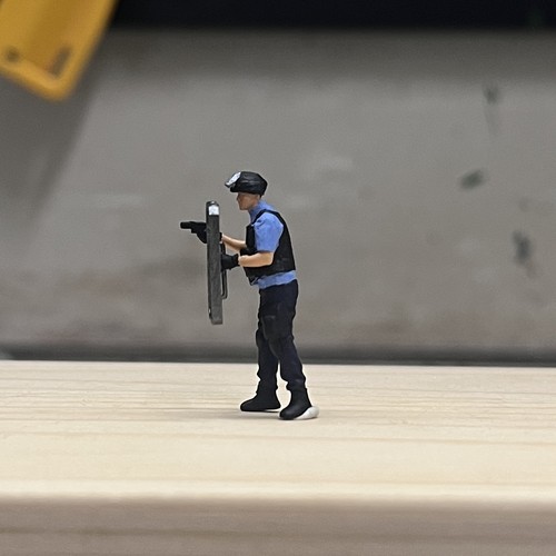 Diorama 1/87/64/43 Police Doll Set Military Force Training Figure Model Doll Toy - Picture 17 of 24