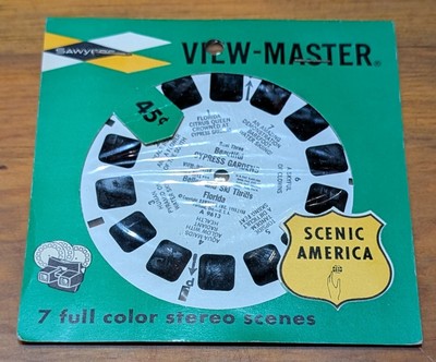 Vintage Sealed Sawyers Viewmaster Reel Scenic America, Beautiful Cypress Gardens