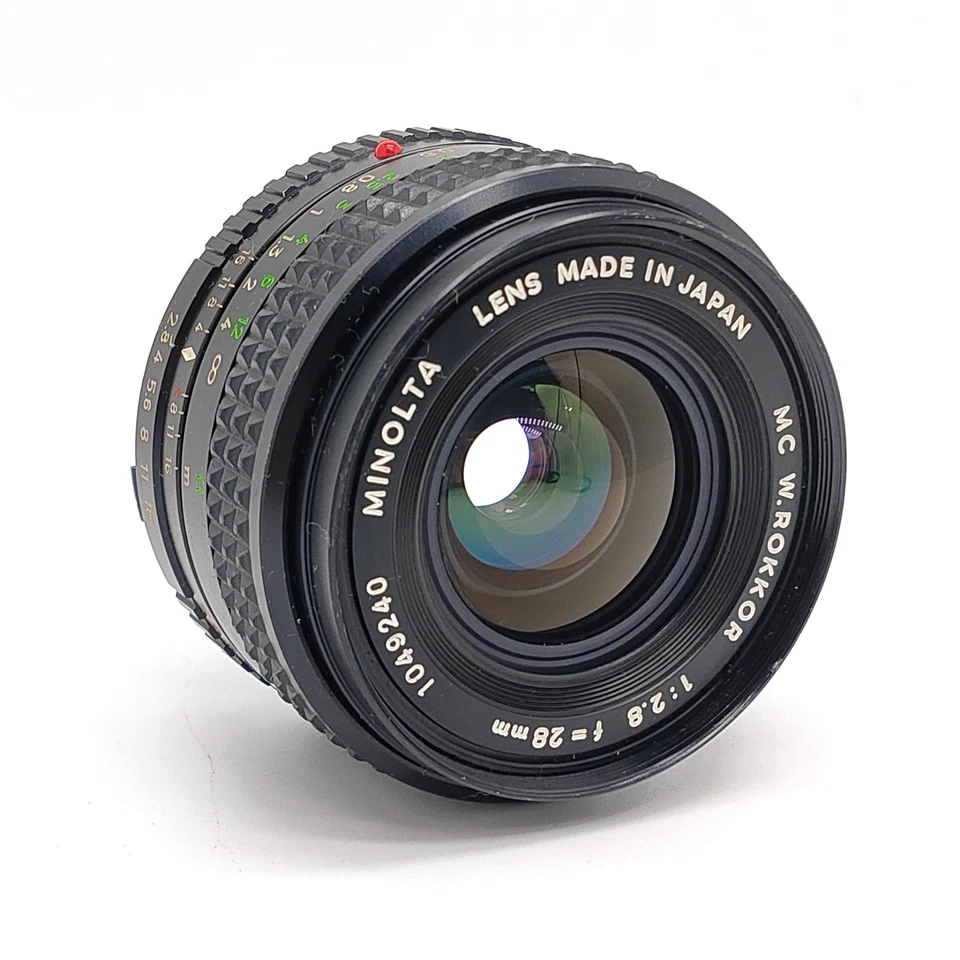 [Casi COMO NUEVO] Lente gran angular Minolta MC W.ROKKOR 28 mm F/2,8 MF de JAPÓN Foto 3 de 4