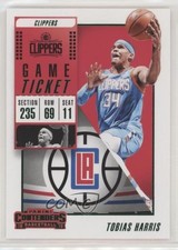 2018-19 Panini Contenders Game Ticket Green Tobias Harris #10 y0i